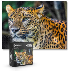 1000 Piece Leopard Jigsaw Puzzle (Puzzle Saver Kit Included)