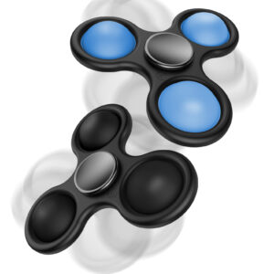 (2 Pack) Fidget Spinner Pop It Toy