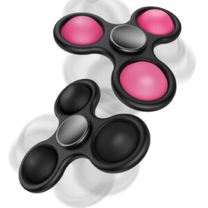 (2 Pack) Fidget Spinner Pop It Toy