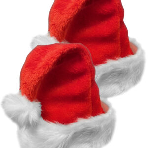 Encased Santa Claus Hat for Adults (2 Pack)