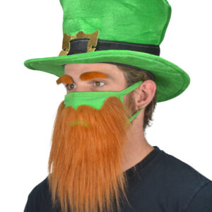 Encased St Patricks Day Face Mask and Hat