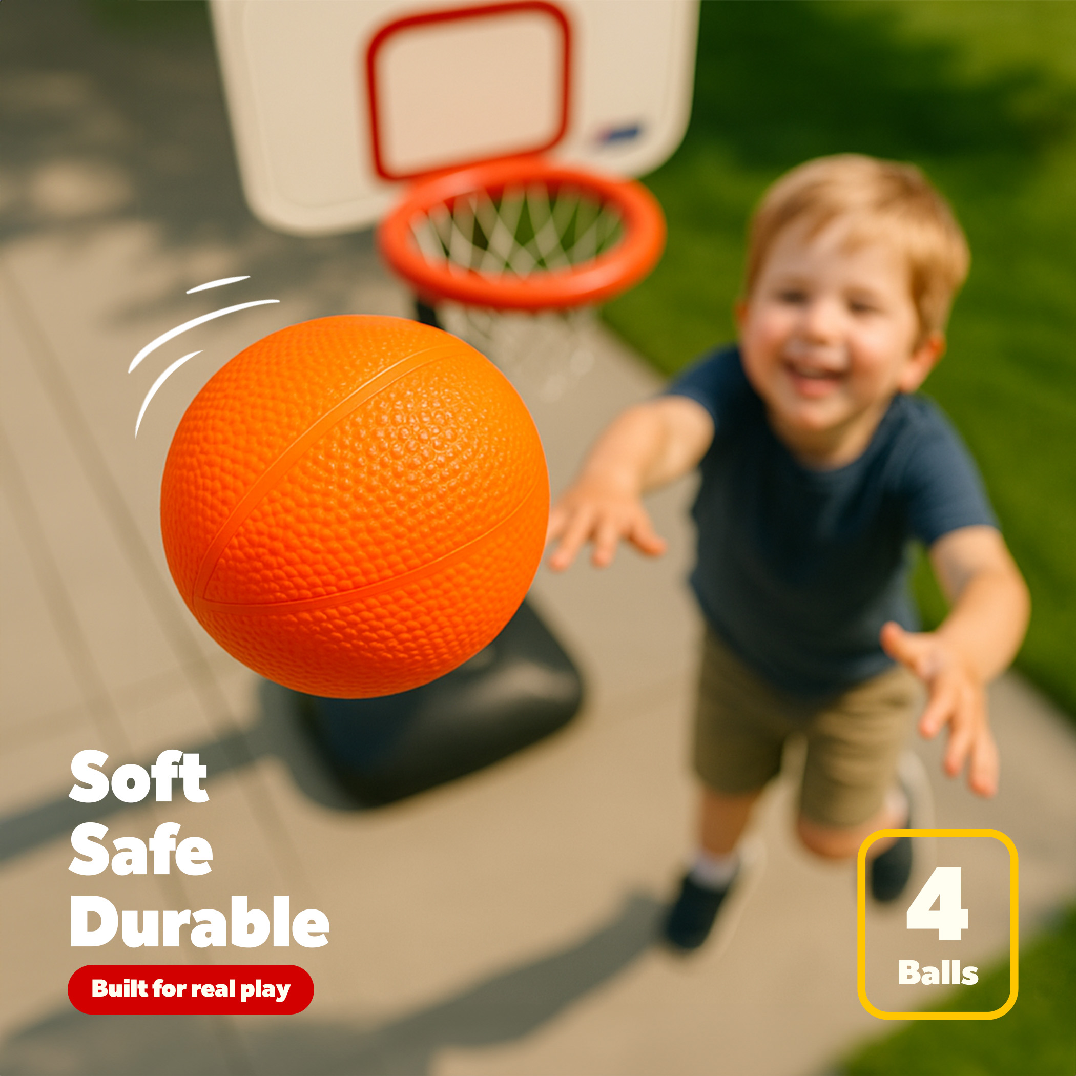 Storage Set for Little Tikes Easy ScoreBasketball Hoop + Mini Basketballs Multi Color - Image 8